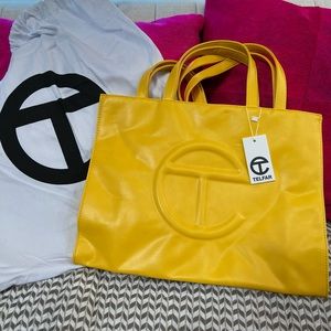 NWT AUTHENTIC Telfar Medium Shopper in Yellow
